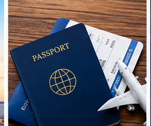 Passport and travel documents for deployment